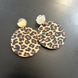 Nickel and Suede Earrings